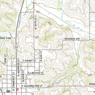United States Geological Survey Monroe, IA (2022, 24000-Scale) digital map