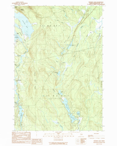 United States Geological Survey Monroe Lake, ME (1990, 24000-Scale) digital map