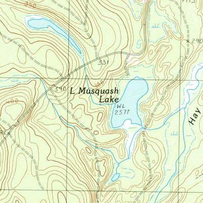 United States Geological Survey Monroe Lake, ME (1990, 24000-Scale) digital map