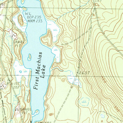 United States Geological Survey Monroe Lake, ME (1990, 24000-Scale) digital map