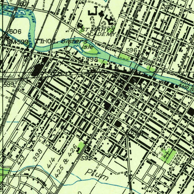 United States Geological Survey Monroe, MI (1927, 31680-Scale) digital map