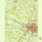 United States Geological Survey Monroe, MI (1952, 24000-Scale) digital map