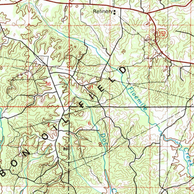 United States Geological Survey Monroe North, LA (1985, 100000-Scale) digital map