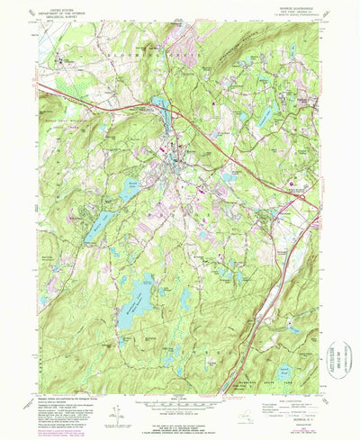 United States Geological Survey Monroe, NY (1957, 24000-Scale) digital map