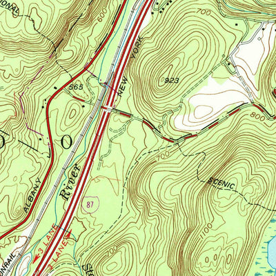 United States Geological Survey Monroe, NY (1957, 24000-Scale) digital map