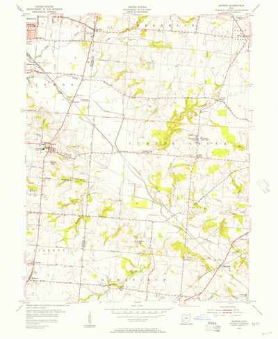 United States Geological Survey Monroe, OH (1955, 24000-Scale) digital map