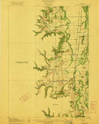 United States Geological Survey Monroe, OR (1922, 62500-Scale) digital map