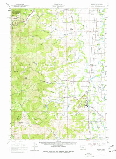 United States Geological Survey Monroe, OR (1957, 62500-Scale) digital map