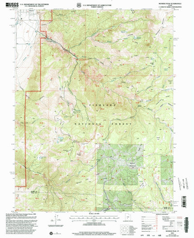 United States Geological Survey Monroe Peak, UT (2001, 24000-Scale) digital map