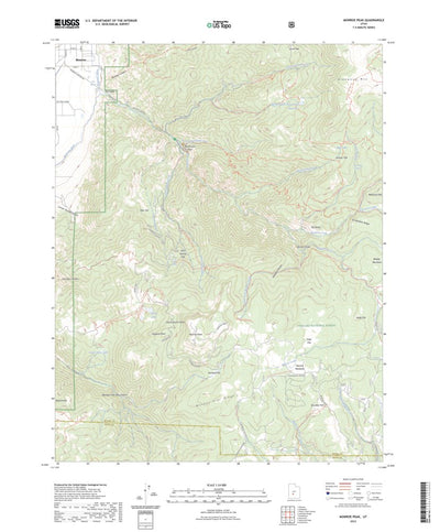 United States Geological Survey Monroe Peak, UT (2023, 24000-Scale) digital map