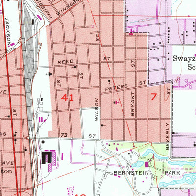 United States Geological Survey Monroe South, LA (1957, 24000-Scale) digital map