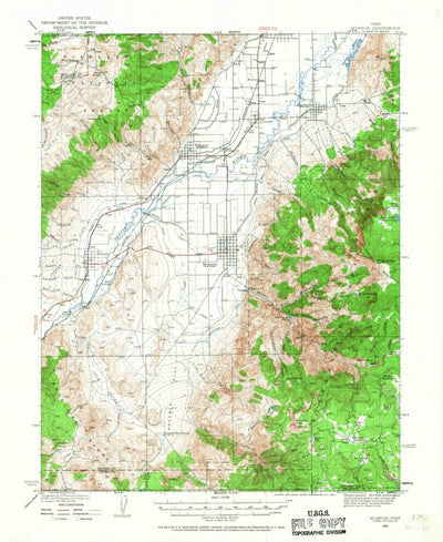 United States Geological Survey Monroe, UT (1940, 62500-Scale) digital map