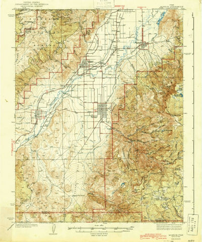 United States Geological Survey Monroe, UT (1944, 62500-Scale) digital map