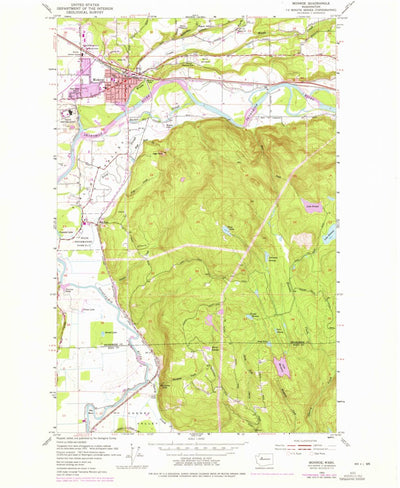 United States Geological Survey Monroe, WA (1953, 24000-Scale) digital map