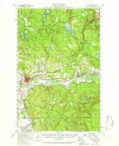 United States Geological Survey Monroe, WA (1956, 62500-Scale) digital map