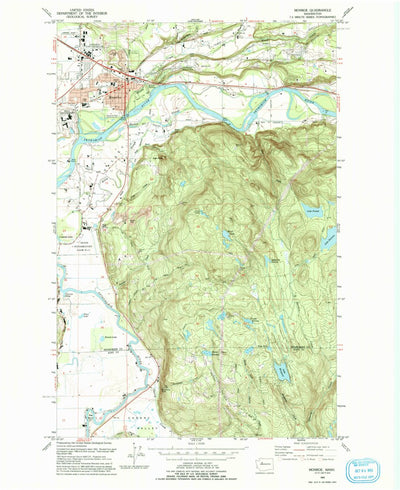United States Geological Survey Monroe, WA (1993, 24000-Scale) digital map