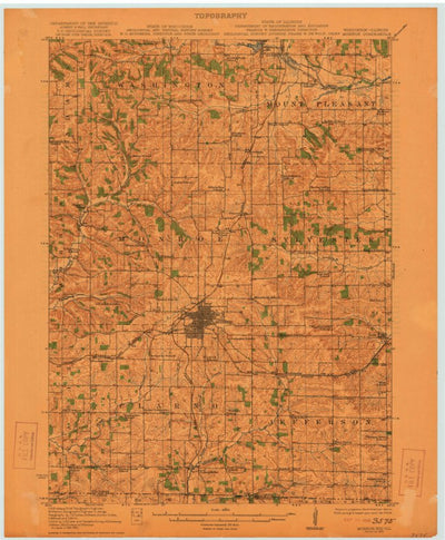 United States Geological Survey Monroe, WI-IL (1922, 62500-Scale) digital map