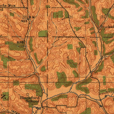 United States Geological Survey Monroe, WI-IL (1922, 62500-Scale) digital map