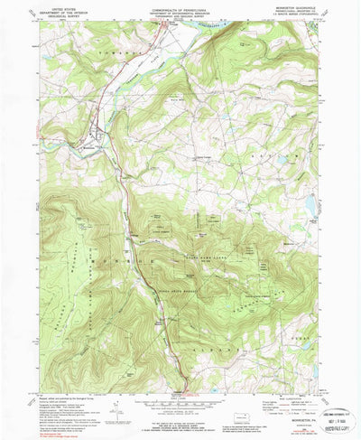 United States Geological Survey Monroeton, PA (1969, 24000-Scale) digital map