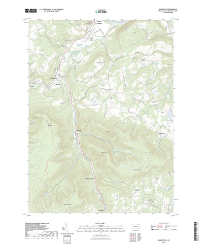 United States Geological Survey Monroeton, PA (2023, 24000-Scale) digital map