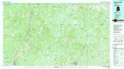 United States Geological Survey Monroeville, AL (1986, 100000-Scale) digital map