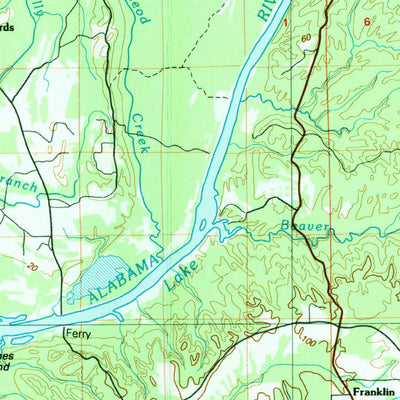 United States Geological Survey Monroeville, AL (1986, 100000-Scale) digital map