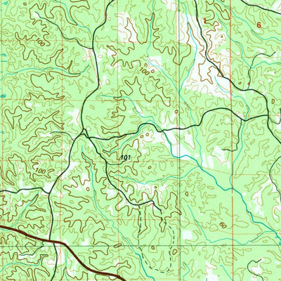 United States Geological Survey Monroeville, AL (1986, 100000-Scale) digital map