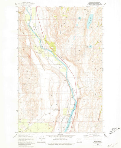 United States Geological Survey Monse, WA (1980, 24000-Scale) digital map