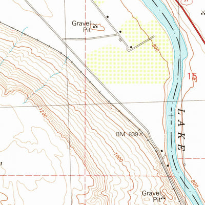 United States Geological Survey Monse, WA (1980, 24000-Scale) digital map