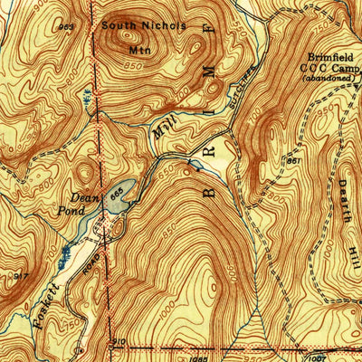 Monson, MA-CT (1946, 31680-Scale) Map by United States Geological ...