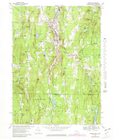 United States Geological Survey Monson, MA-CT (1967, 24000-Scale) digital map