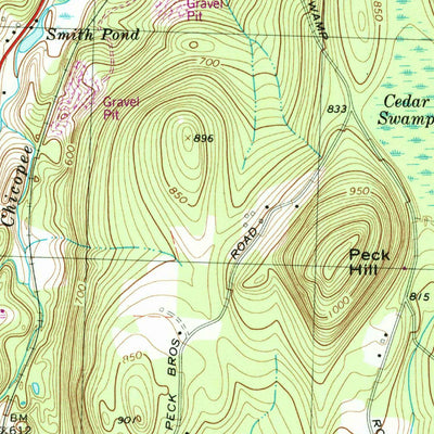 United States Geological Survey Monson, MA-CT (1967, 25000-Scale) digital map