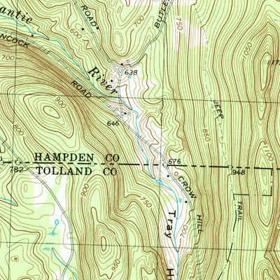 United States Geological Survey Monson, MA-CT (1967, 25000-Scale) digital map