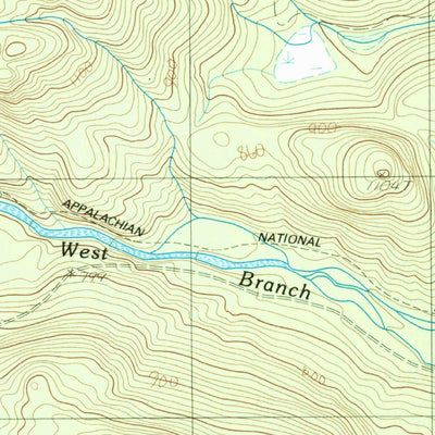 United States Geological Survey Monson West, ME (1989, 24000-Scale) digital map