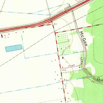 United States Geological Survey Mont Belvieu, TX (1961, 24000-Scale) digital map
