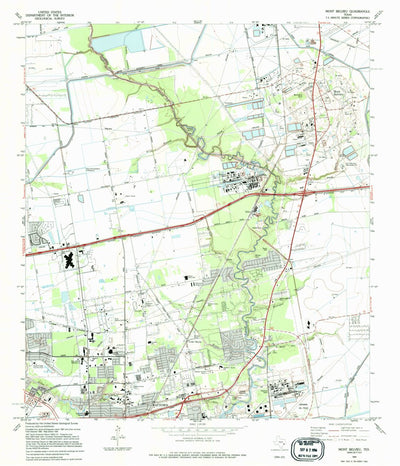 United States Geological Survey Mont Belvieu, TX (1994, 24000-Scale) digital map