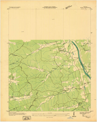 United States Geological Survey Mont, KY (1936, 24000-Scale) digital map