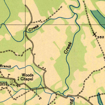 United States Geological Survey Mont, KY (1936, 24000-Scale) digital map