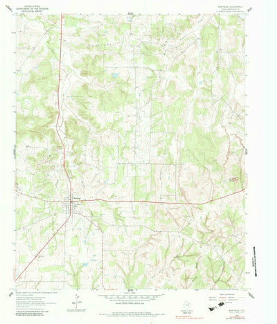 United States Geological Survey Montague, TX (1961, 24000-Scale) digital map
