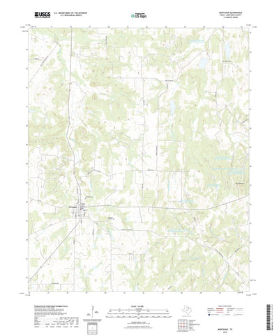 United States Geological Survey Montague, TX (2022, 24000-Scale) digital map