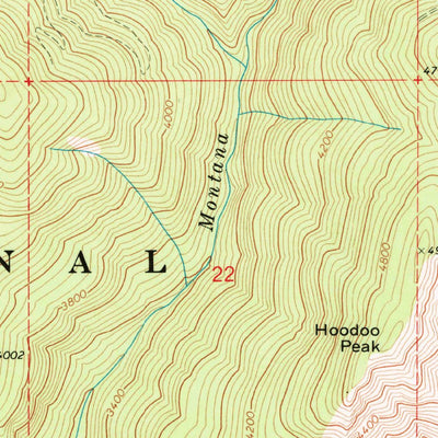 United States Geological Survey Montana Peak, ID (1969, 24000-Scale) digital map