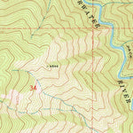 United States Geological Survey Montana Peak, ID (1969, 24000-Scale) digital map