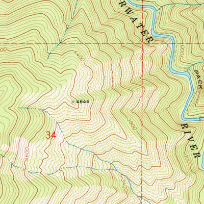 United States Geological Survey Montana Peak, ID (1969, 24000-Scale) digital map