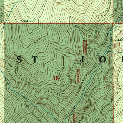 United States Geological Survey Montana Peak, ID (1995, 24000-Scale) digital map