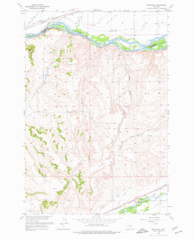 United States Geological Survey Montaqua, MT (1956, 24000-Scale) digital map