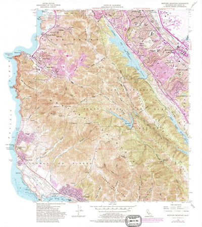 United States Geological Survey Montara Mountain, CA (1956, 24000-Scale) digital map