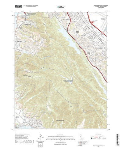 United States Geological Survey Montara Mountain, CA (2022, 24000-Scale) digital map
