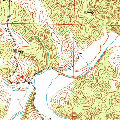 United States Geological Survey Montauk, MO (1951, 24000-Scale) digital map
