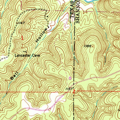 United States Geological Survey Montauk, MO (1951, 24000-Scale) digital map
