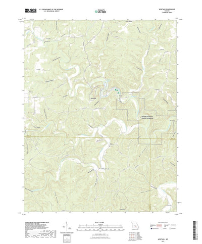United States Geological Survey Montauk, MO (2021, 24000-Scale) digital map